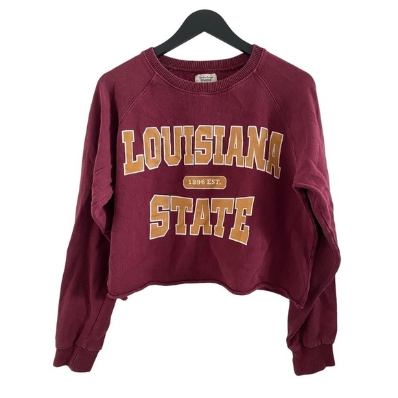 Paradise League Pull & Bear Louisana Cropped Sweatshirt I Size: S - Picture 1 of 6